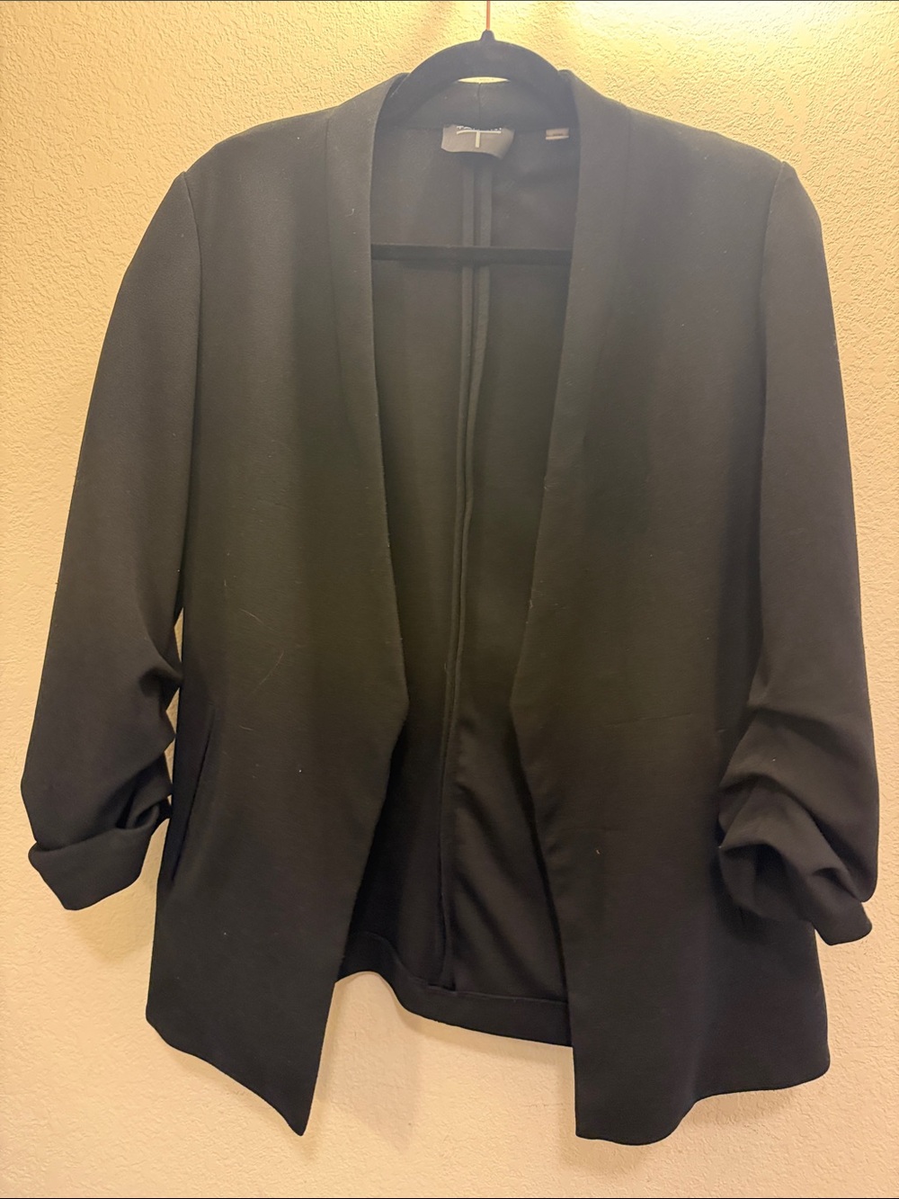 Tahari Black Open-Front Blazer Jacket